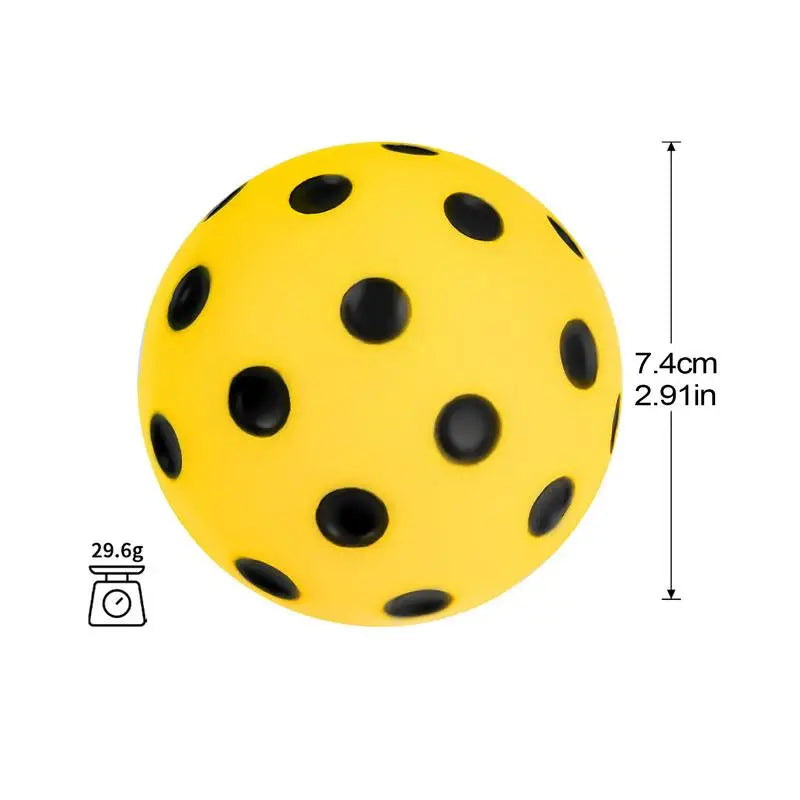 Ti.co Soft Pickleball Practice Balls 74mm Indoor Practice Silent Pickleballs